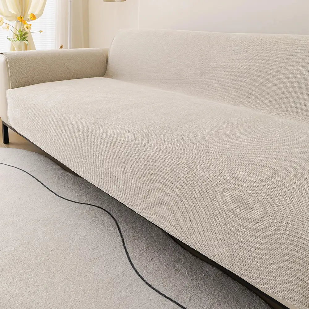 One-Piece Chenille Scratch-Resistant Durable Water-Repellent Non-Slip Couch Cover - Image 3
