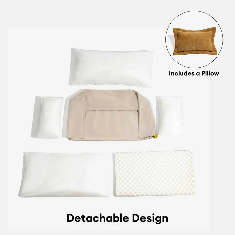 Orthopedic All-season Dual-layer Removable Dog Bed - Retro - Image 8