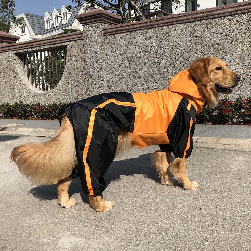 Oxford Fabric Waterproof Dog Full-Cover Raincoat with Legs and Hood - Image 5