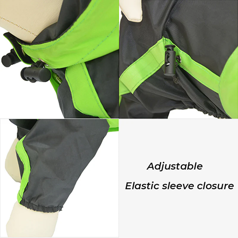 Oxford Fabric Waterproof Dog Full-Cover Raincoat with Legs and Hood - Image 7