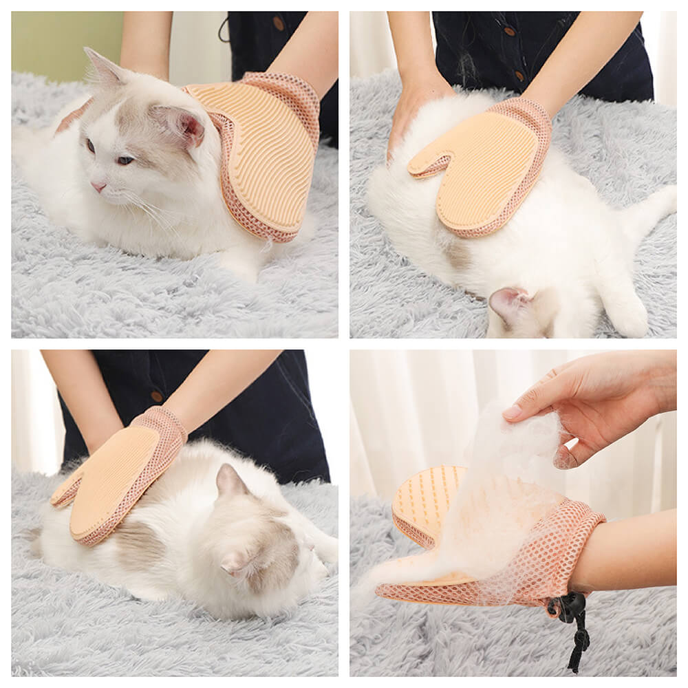 Pet Grooming Glove - Silicone Double Sides Pet Floating Brush - Image 3