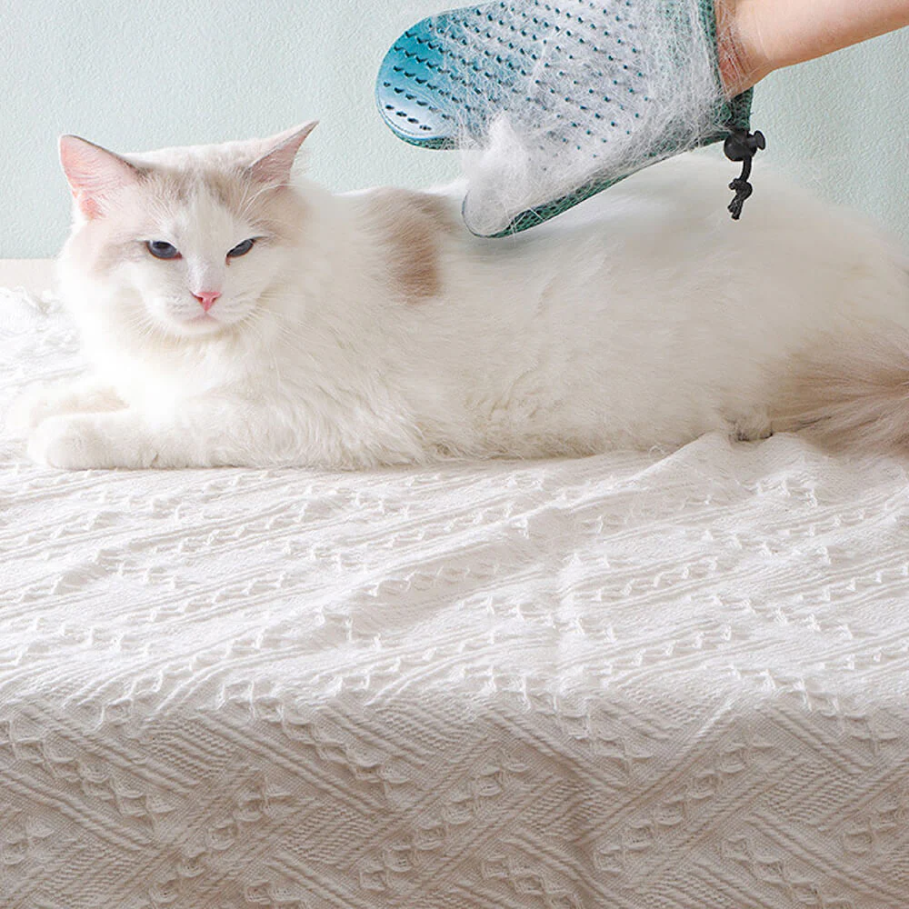 Pet Grooming Glove - Silicone Double Sides Pet Floating Brush - Image 8