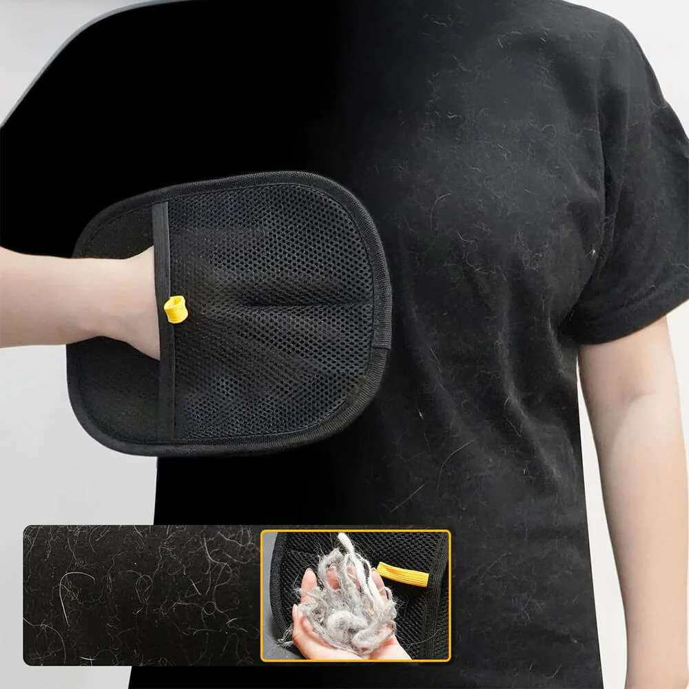 Pet Hair Removal Glove with Dual-Sided Electrostatic Bristles - Image 6
