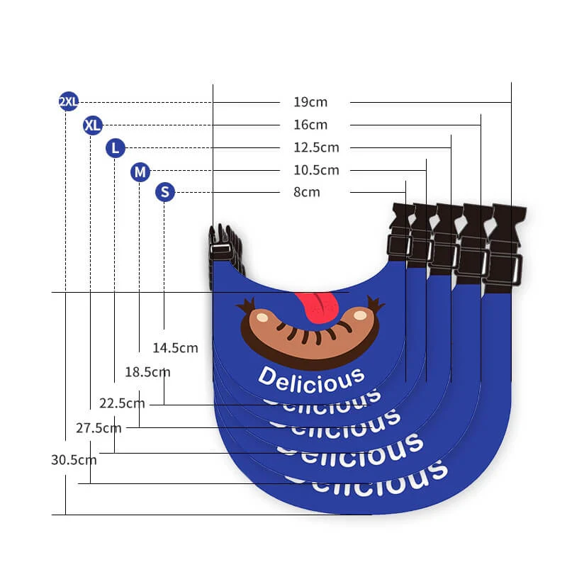Pet Neckerchief Waterproof Cool Dog Accessories Drool Bib-Sausage - Image 6