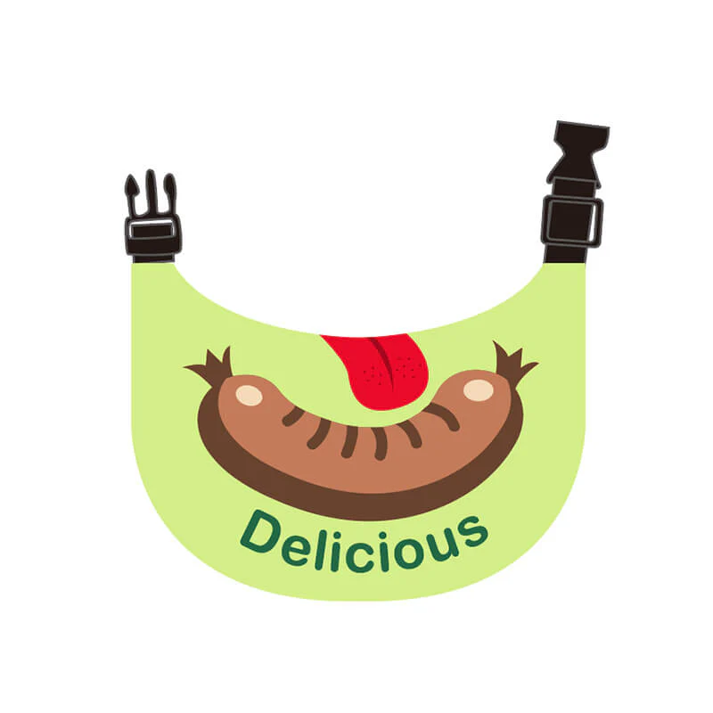 Pet Neckerchief Waterproof Cool Dog Accessories Drool Bib-Sausage - Image 7