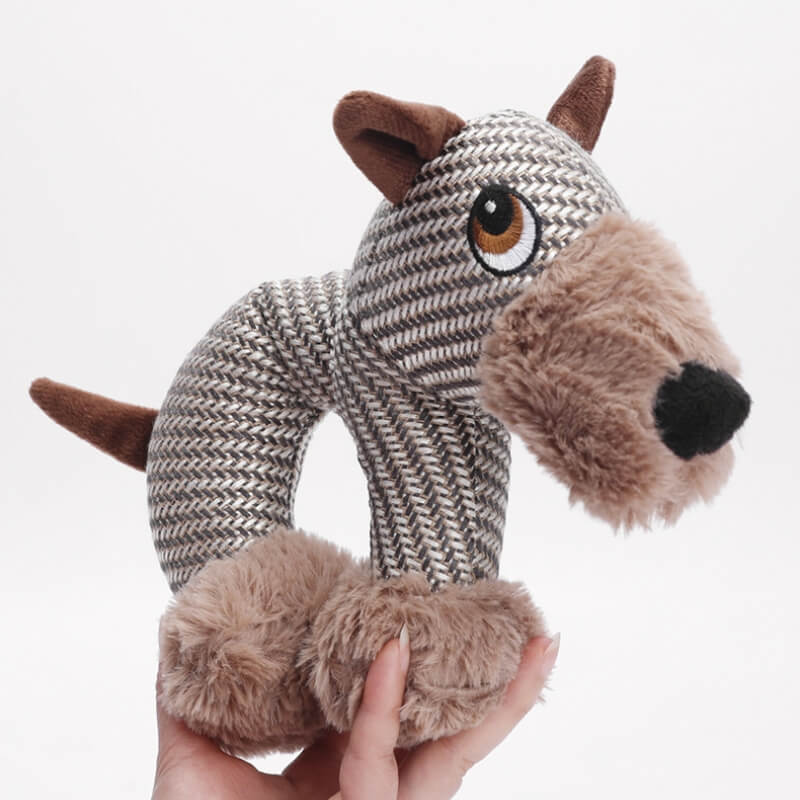 Animal Squeaky Plush Dog Toy - Image 10