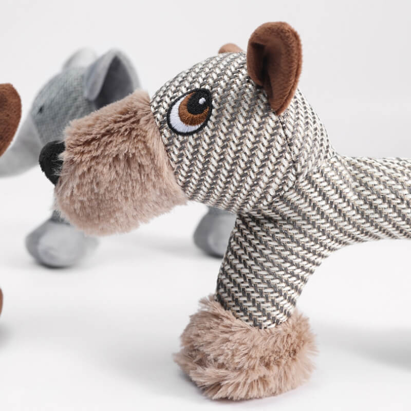 Animal Squeaky Plush Dog Toy - Image 9
