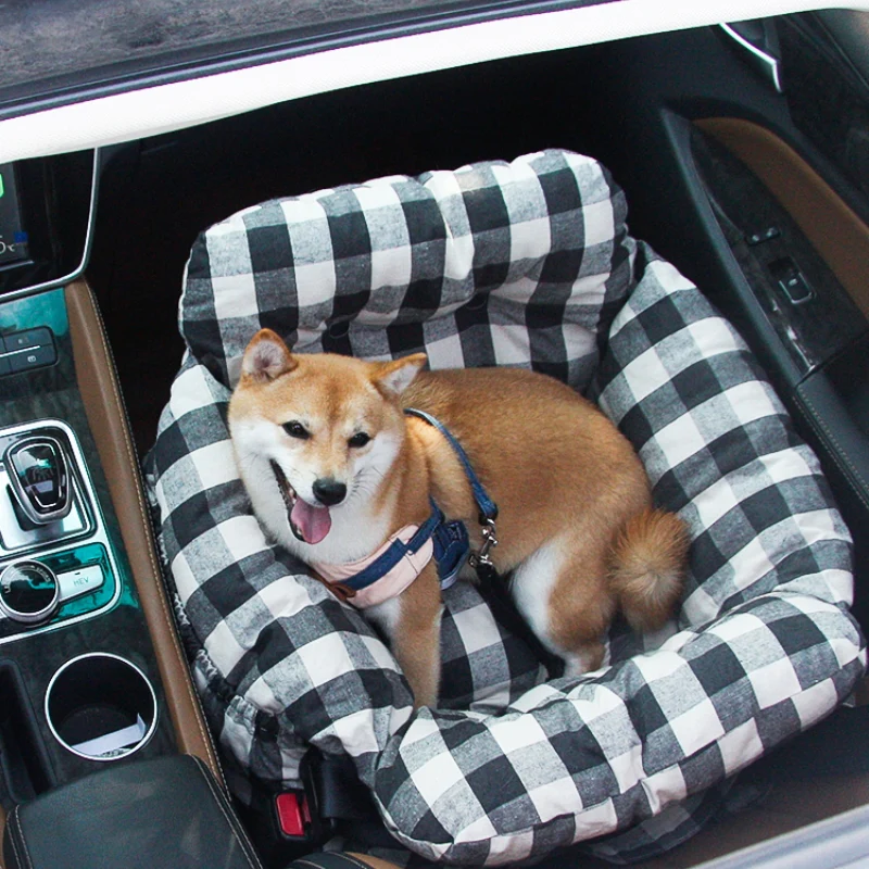 Portable Leisure Outing Pet Bolster Large Dog Car Seat Bed - Image 14