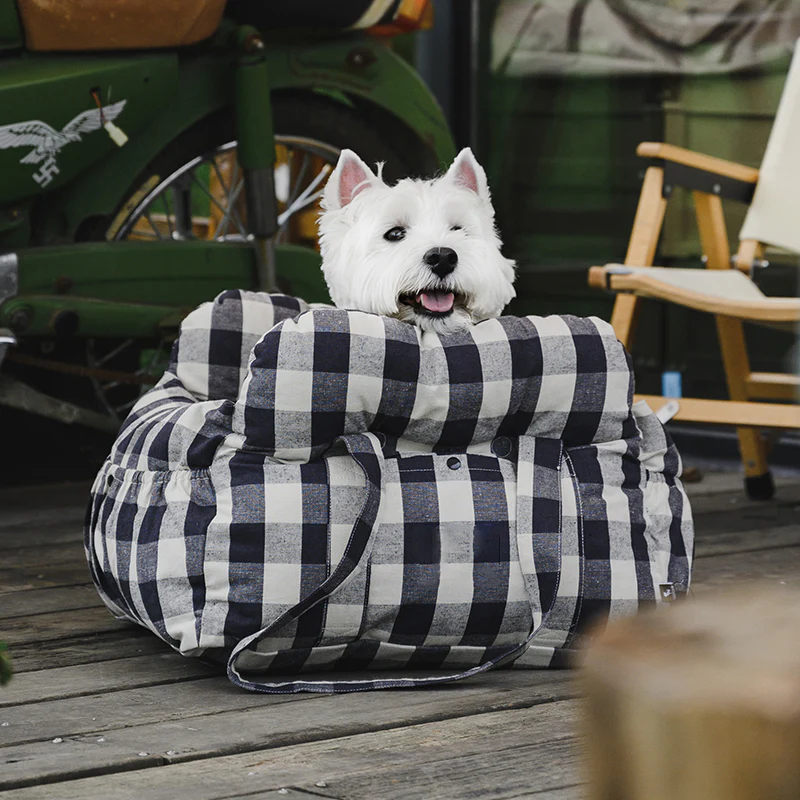 Portable Leisure Outing Pet Bolster Large Dog Car Seat Bed - Image 16