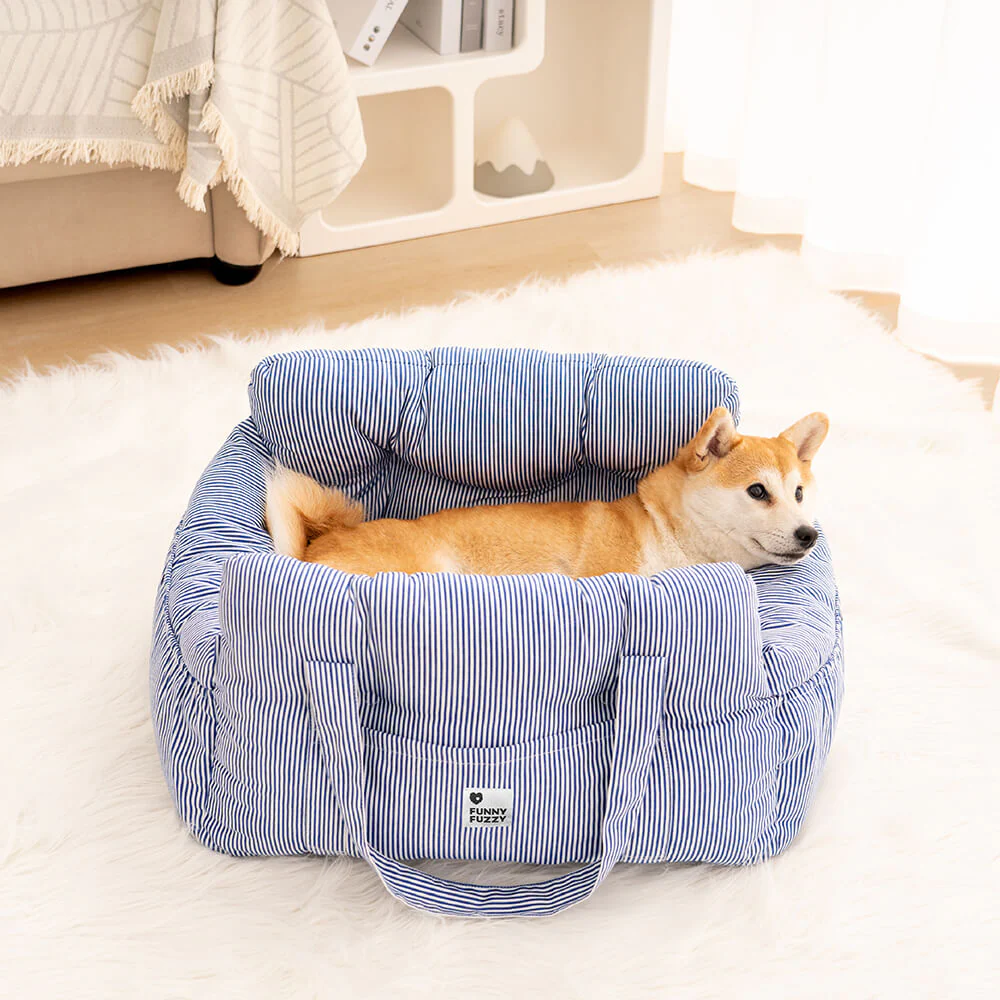 Portable Leisure Outing Pet Bolster Large Dog Car Seat Bed - Image 4