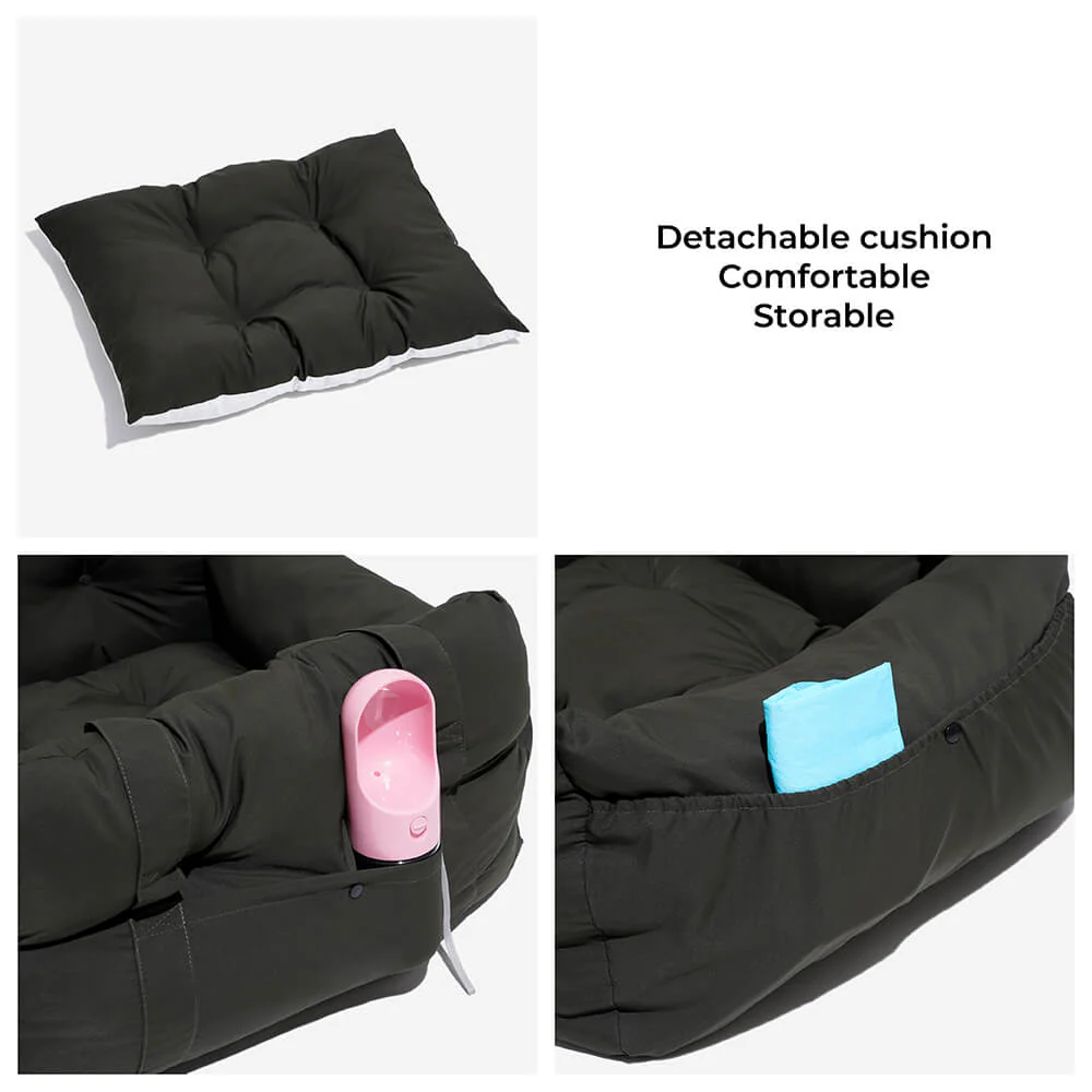 Portable Leisure Outing Pet Bolster Large Dog Car Seat Bed - Image 8