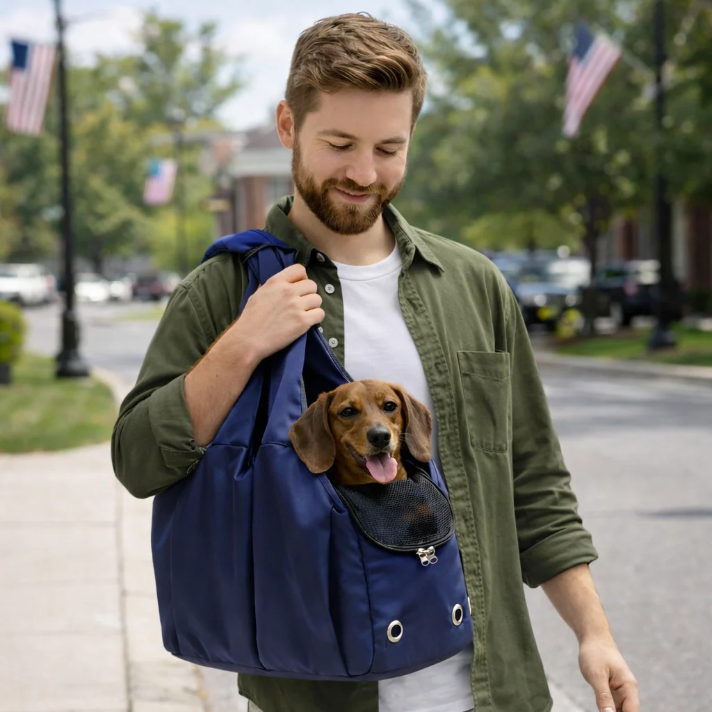 Portable Shoulder Pet Carrier Bag - Image 3