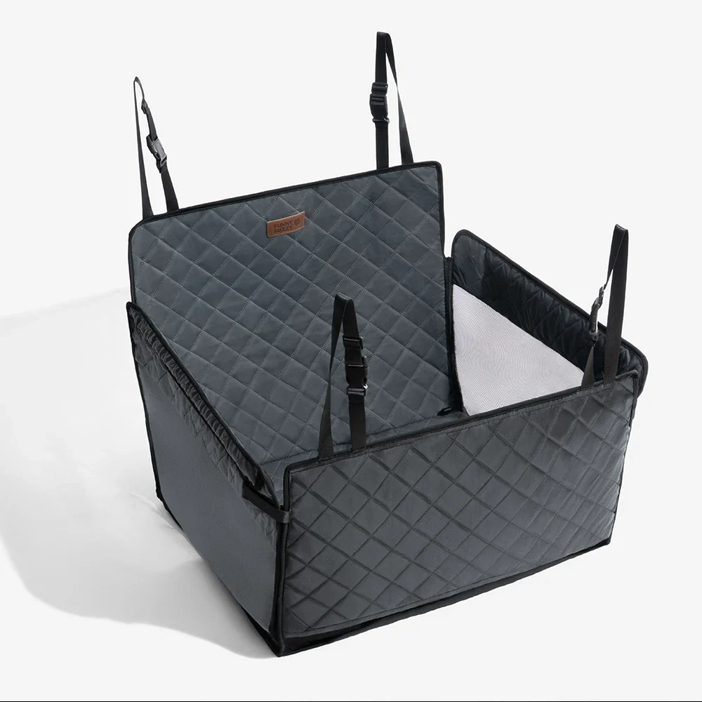 Premium Faux Leather Water-repellent Hammock Dog Car Seat Cover - RideProtector - Image 12