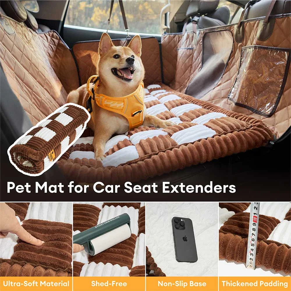 Premium Faux Leather Water-repellent Hammock Dog Car Seat Cover - RideProtector - Image 8
