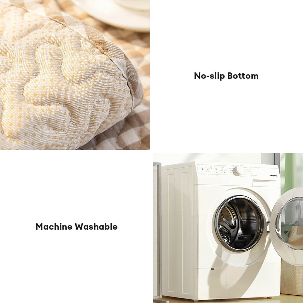 Retro Plaid Washed Cotton Wear-Resistant Non-Pilling Couch Cover - Image 5