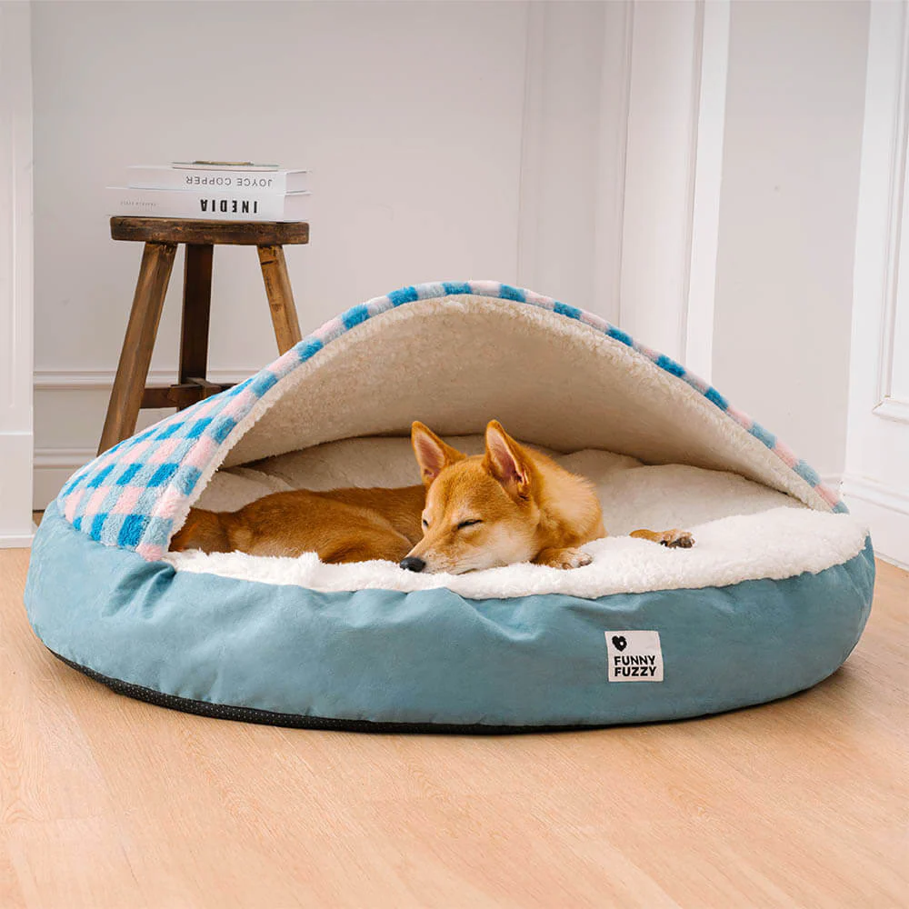 Round Canopy Dream Hideaway Dog Bed Pet Nest Bed - Image 11