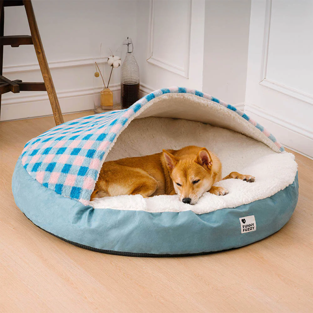 Round Canopy Dream Hideaway Dog Bed Pet Nest Bed - Image 12