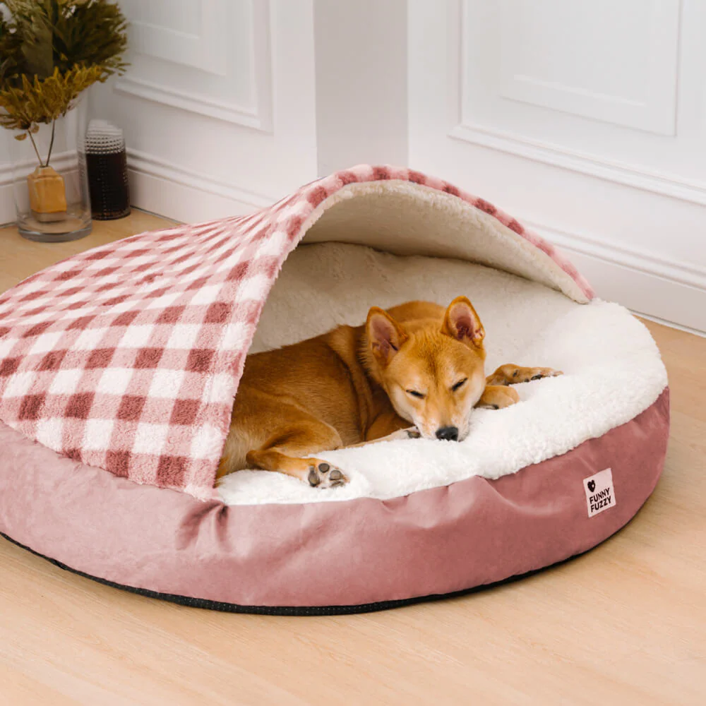Round Canopy Dream Hideaway Dog Bed Pet Nest Bed - Image 17