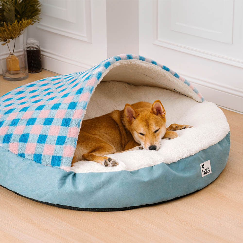 Round Canopy Dream Hideaway Dog Bed Pet Nest Bed - Image 3
