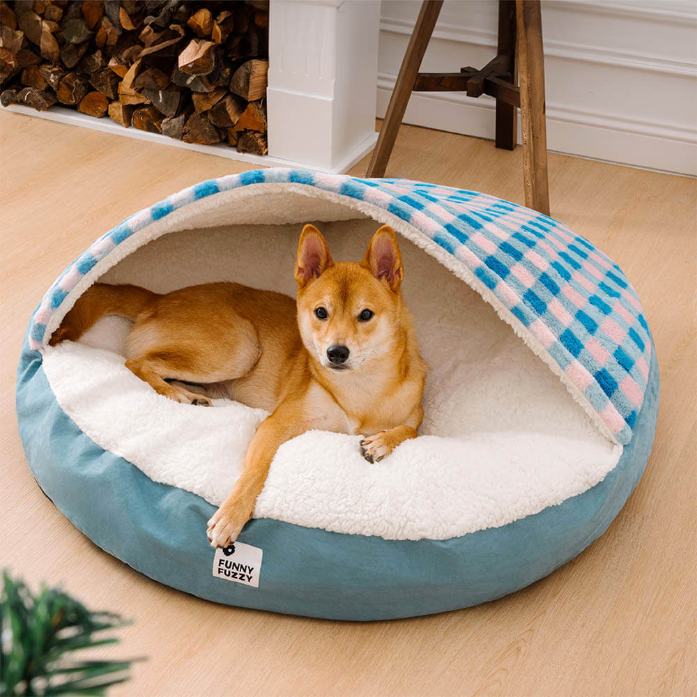 Round Canopy Dream Hideaway Dog Bed Pet Nest Bed - Image 7