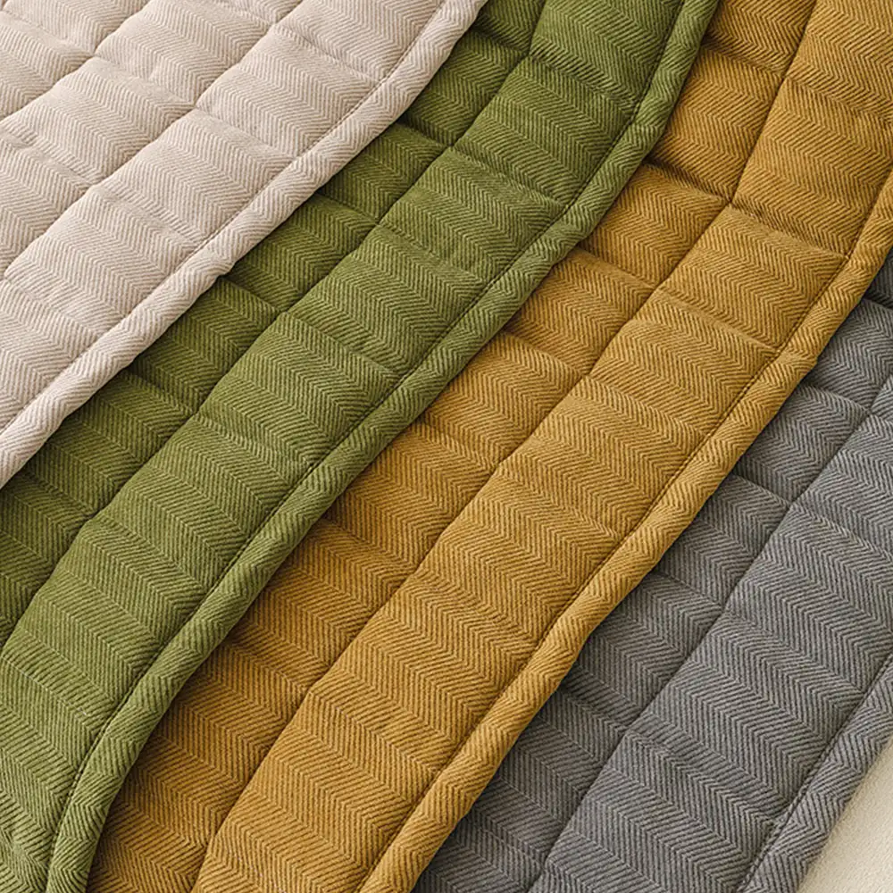 Herringbone Chenille Elegant Breathable Sofa Decoration Non-slip Couch Cover - Image 4