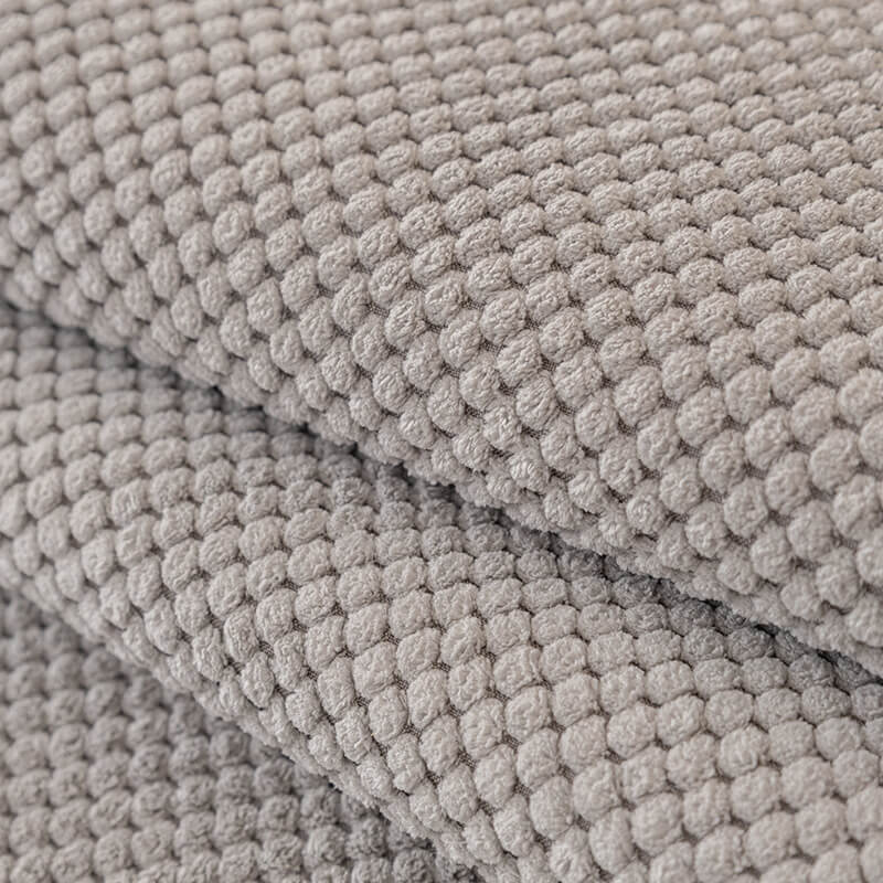 Simple Solid Colour Plush Furniture Protector Couch Cover - Image 6