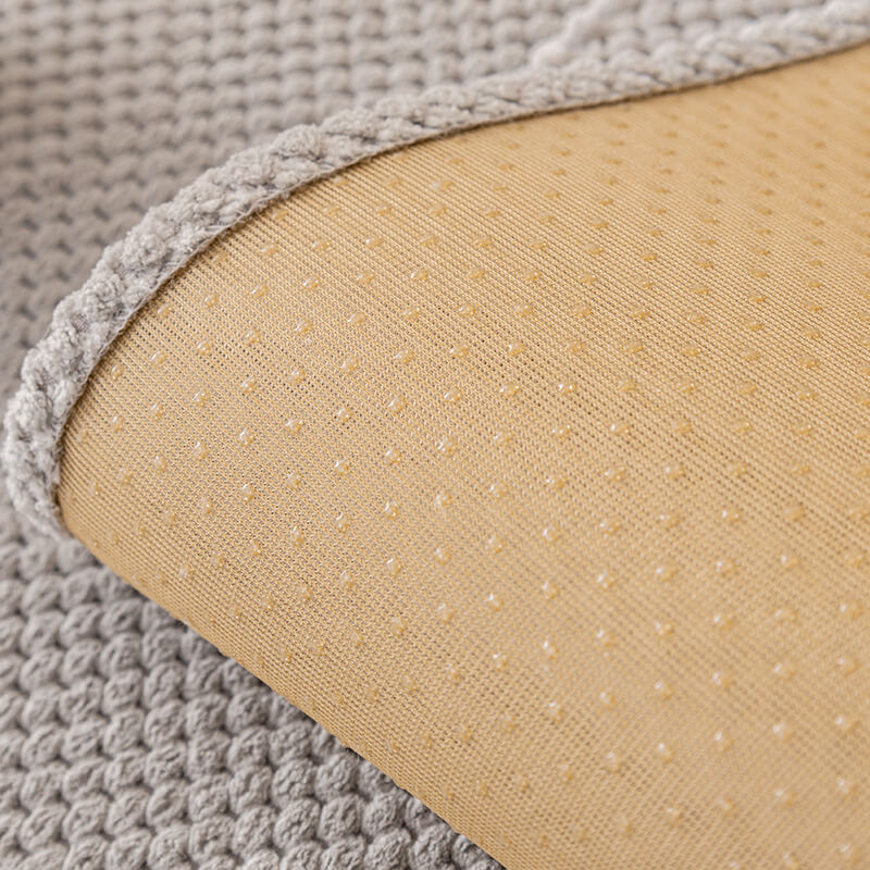Simple Solid Colour Plush Furniture Protector Couch Cover - Image 8