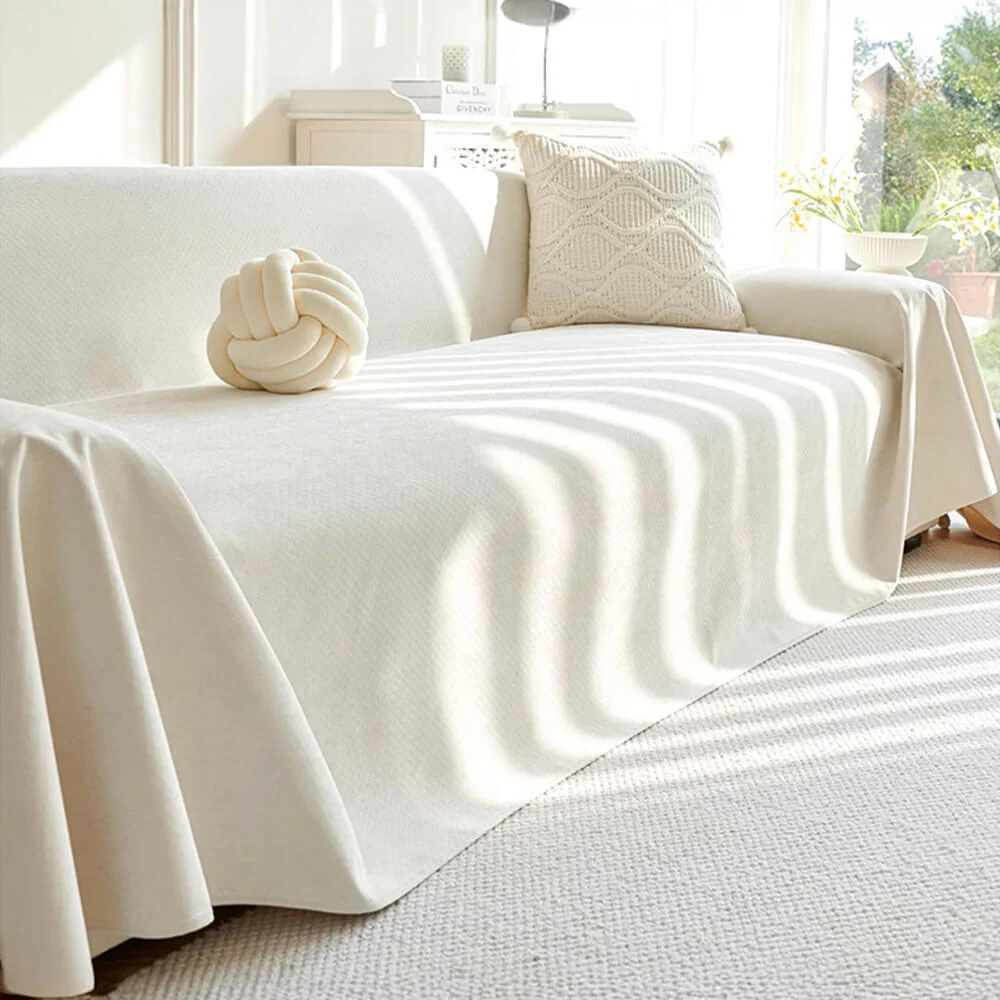 Soft and Waterproof Scratch-Resistant Non-Linting Throw Couch Cover - Image 12