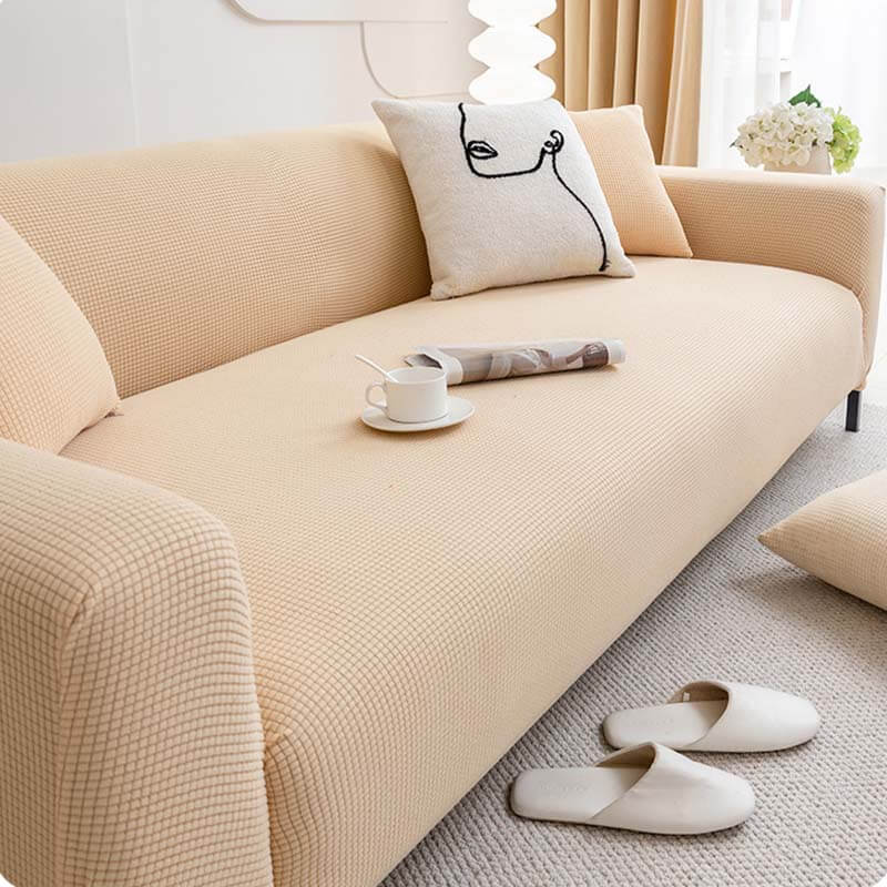 Soft Fleece Full-wrapped Furniture Protector Couch Cover - Image 6