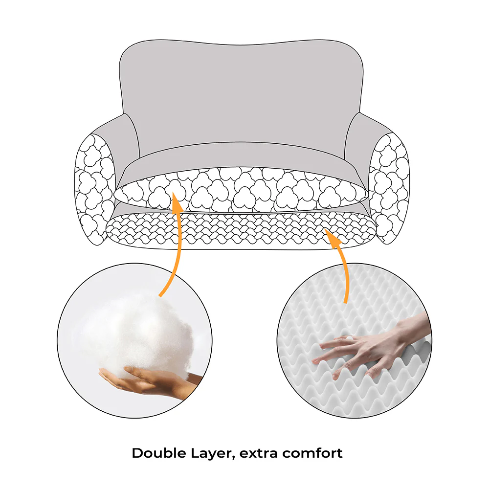 Soft Faux Lambswool Double Layer Dog & Cat Sofa Bed - Image 6