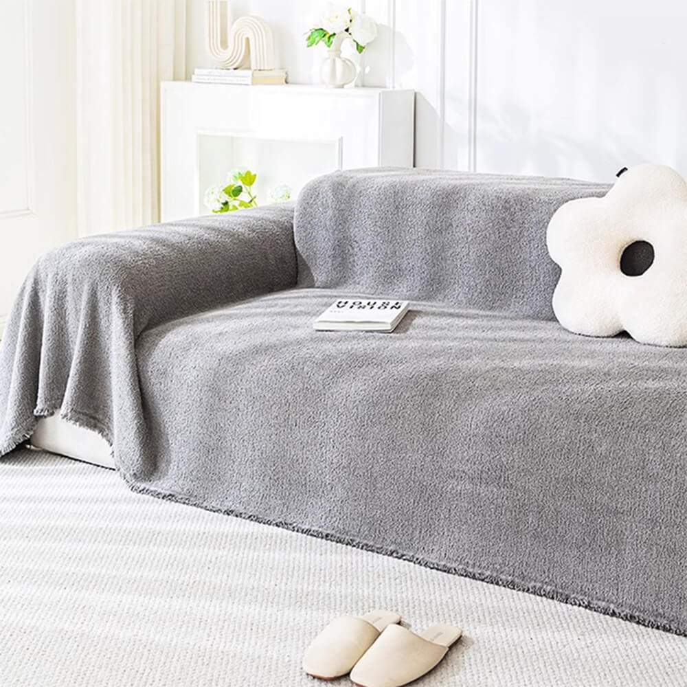 Soft Plush Water-resistant Multi-Purpose Furniture Protection Couch Cover - Image 10