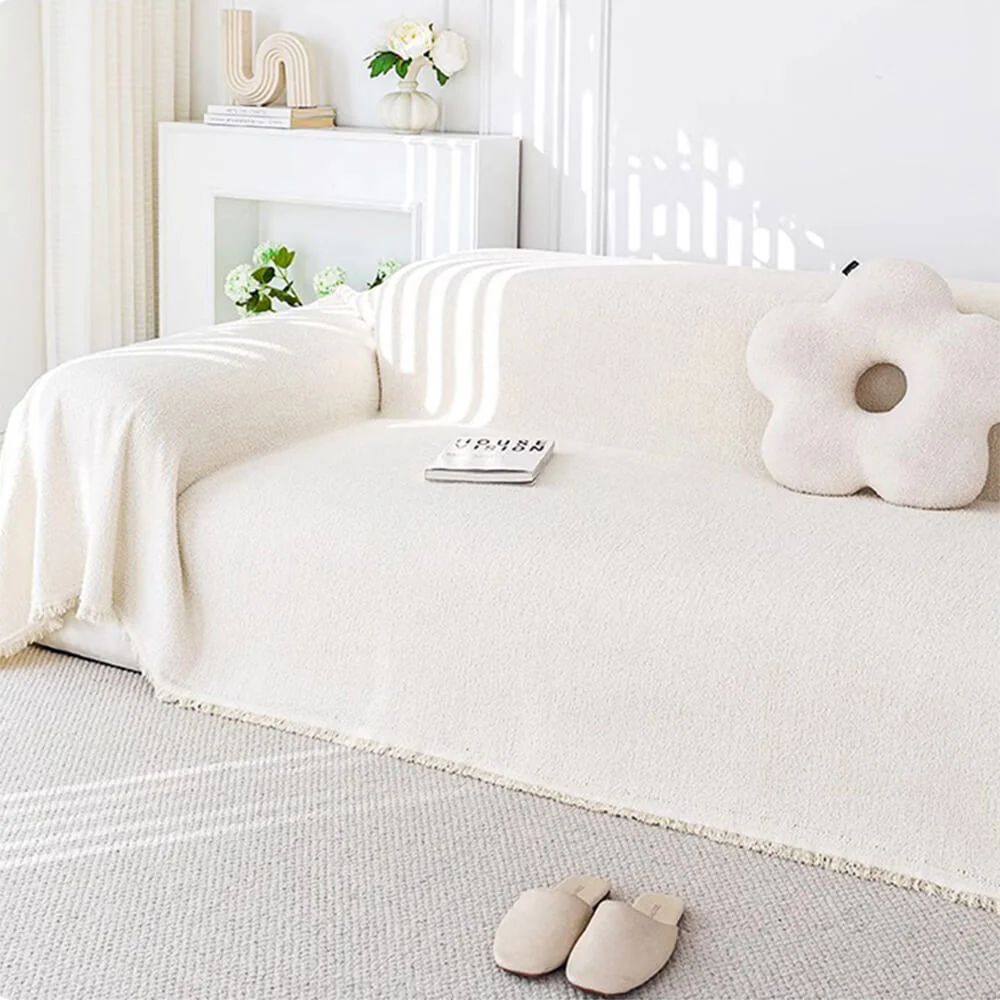 Soft Plush Water-resistant Multi-Purpose Furniture Protection Couch Cover - Image 3