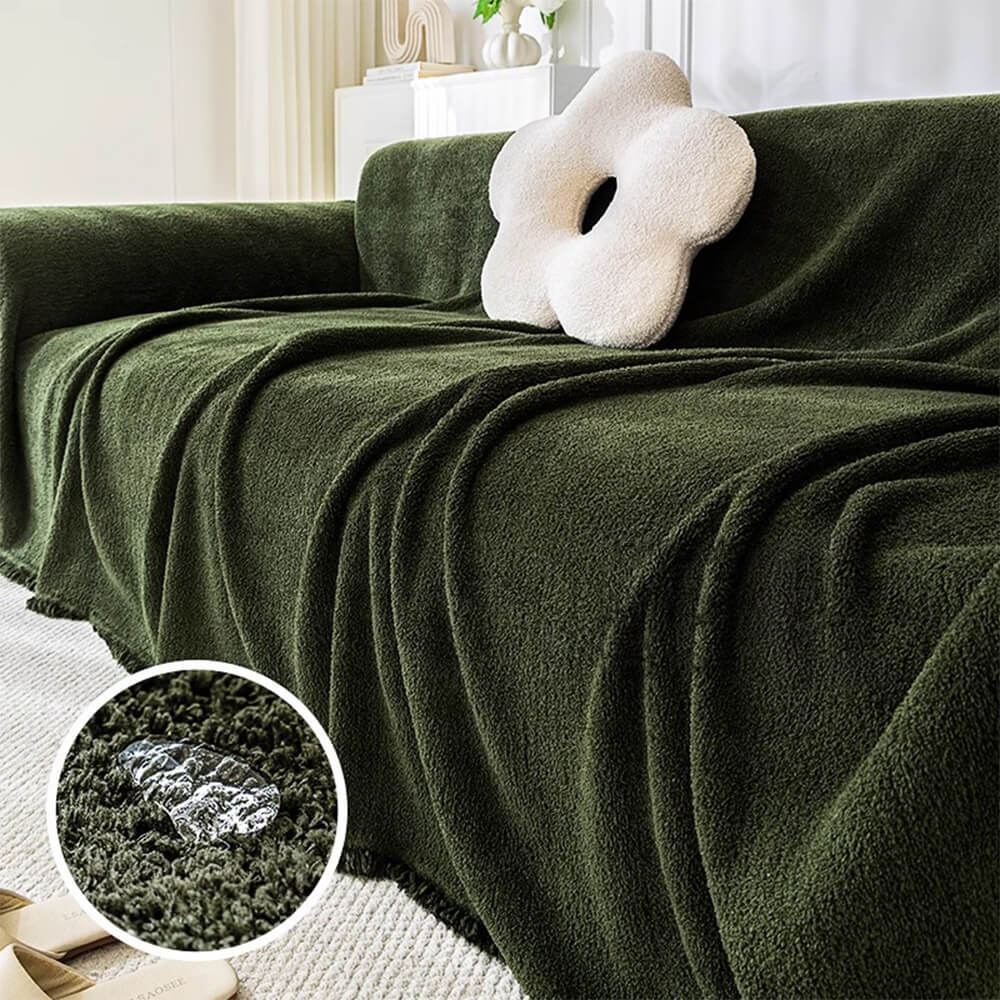 Soft Plush Water-resistant Multi-Purpose Furniture Protection Couch Cover - Image 5