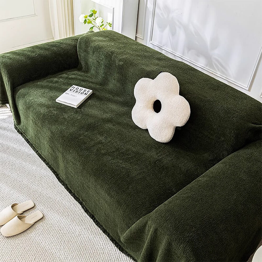 Soft Plush Water-resistant Multi-Purpose Furniture Protection Couch Cover - Image 9