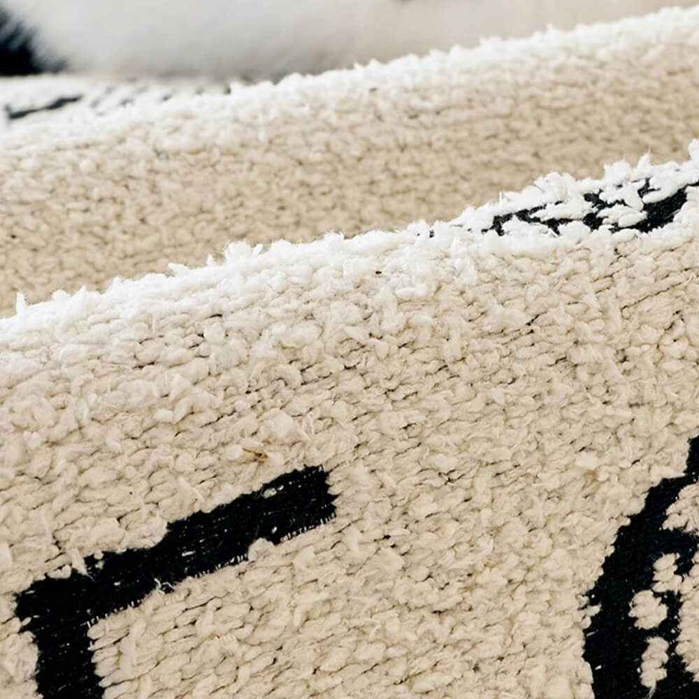 Soft Thickened Plush Couch Cover with Irregular Wave Edges - Image 5