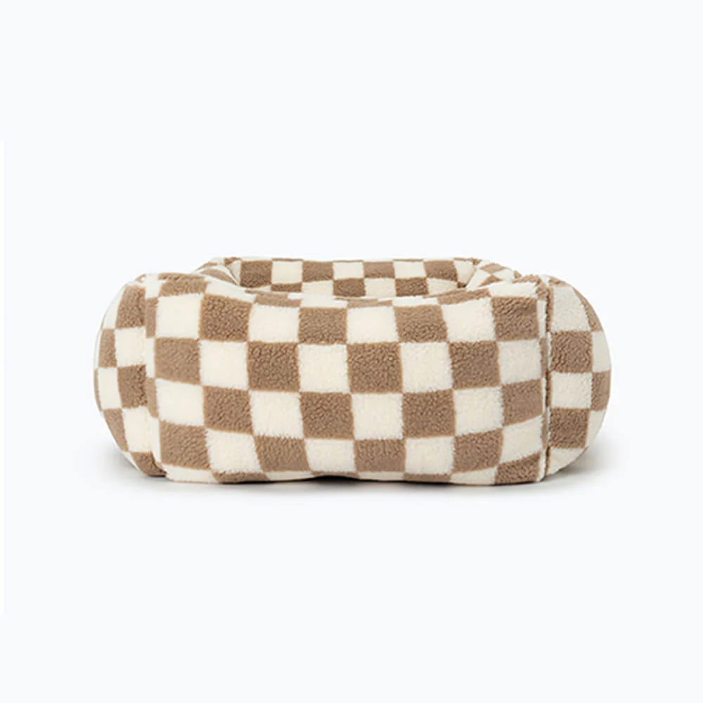 Stylish Checkerboard Warmth Removable Washable  Dog Sofa Bed - Image 10