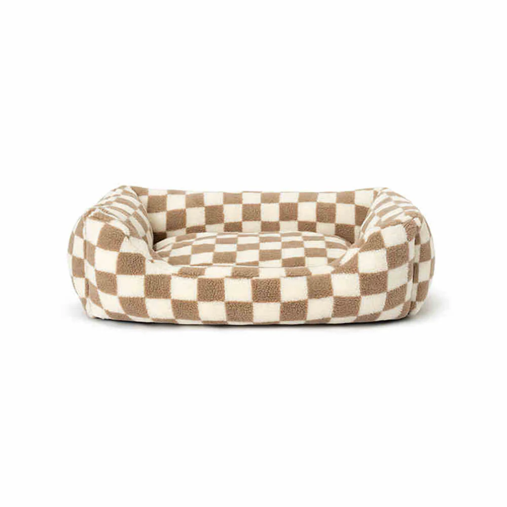 Stylish Checkerboard Warmth Removable Washable  Dog Sofa Bed - Image 12