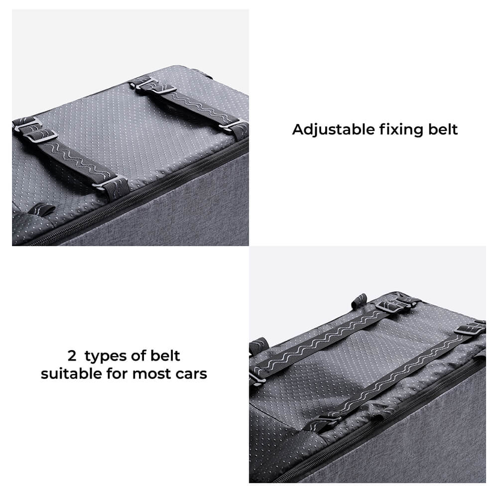 Suede Square Lookout Console Pet Car Seat - Image 5