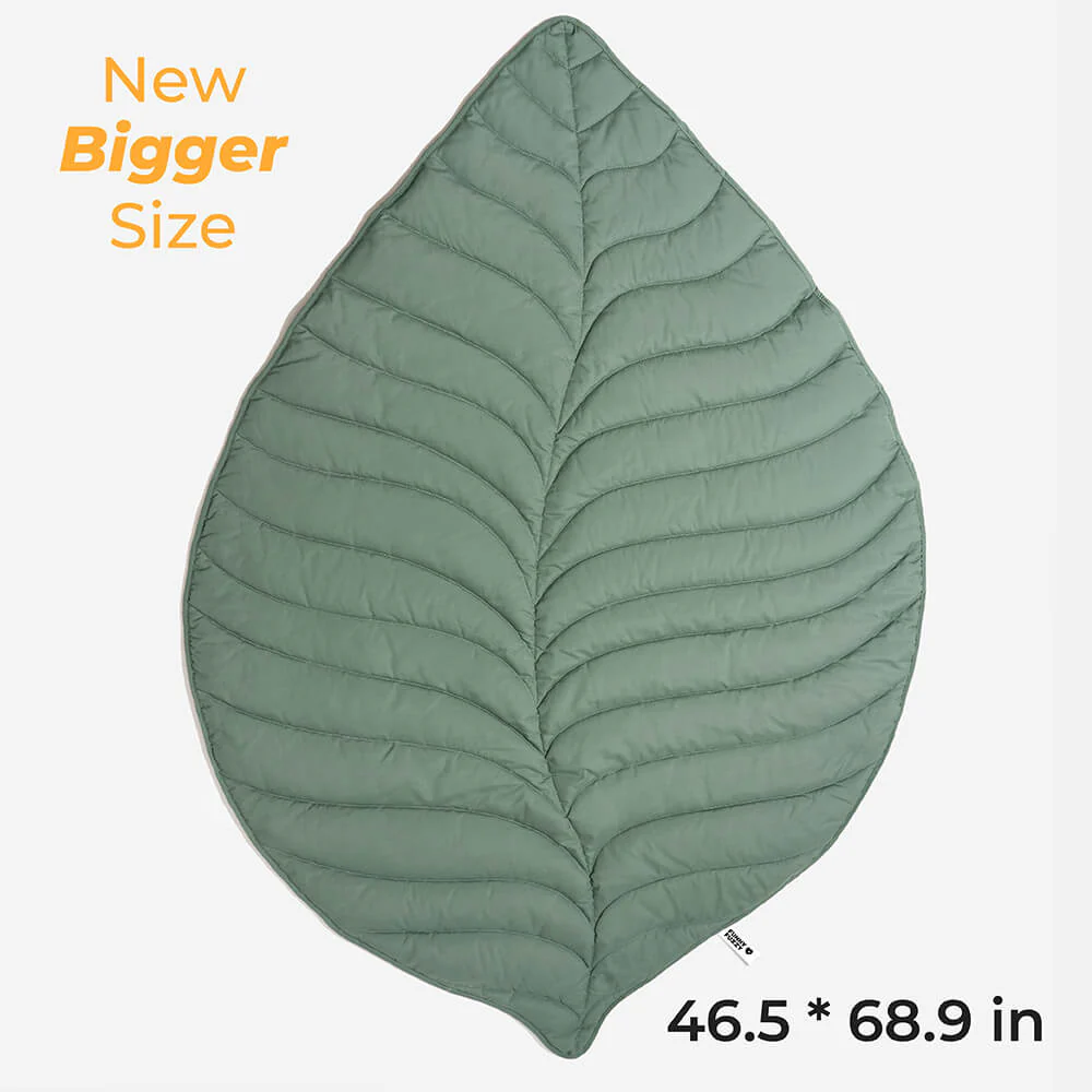 Super Large Leaf Shape Human Mat Dog Blanket - Image 3