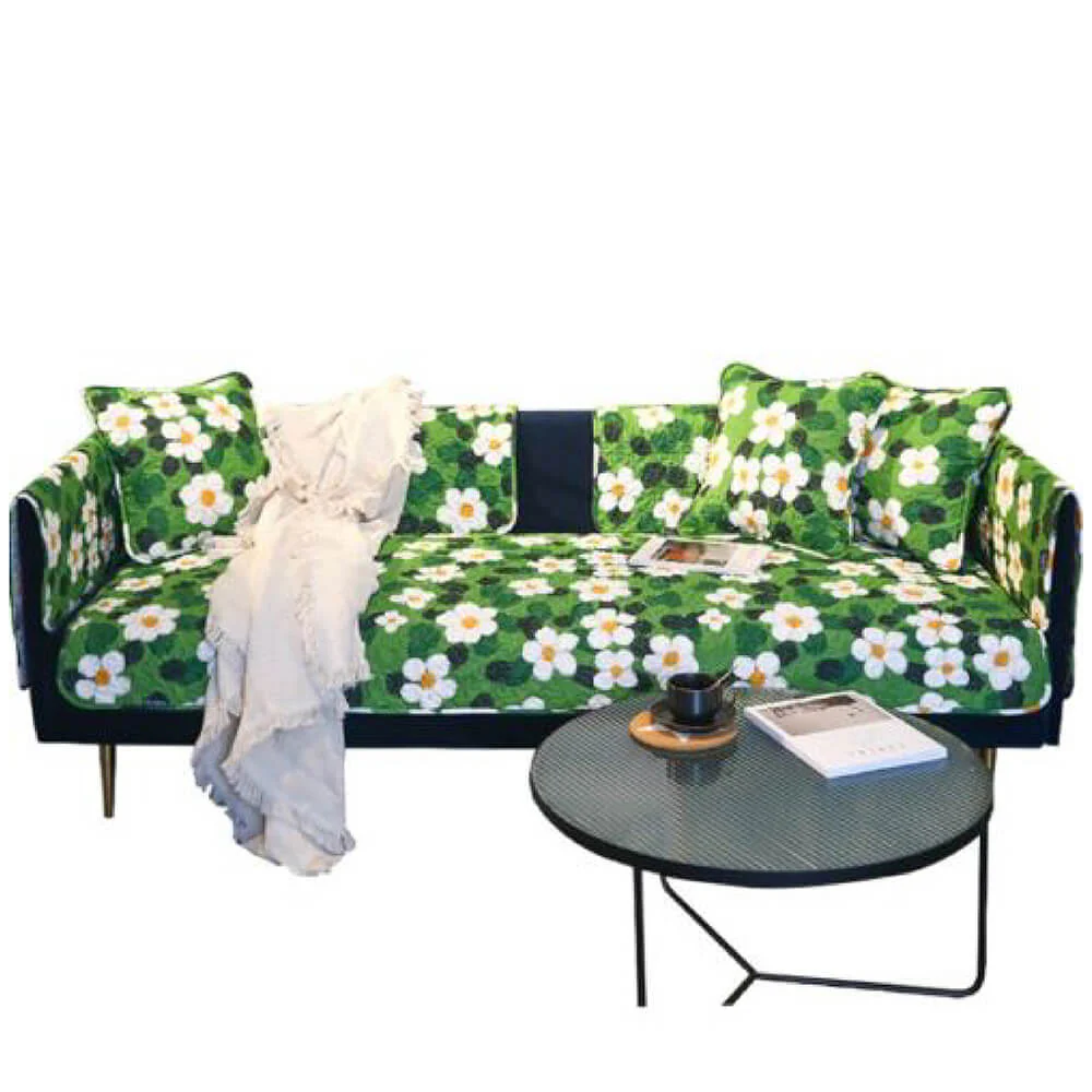 Super Soft Floral Anti-scratch Furniture Protector Couch Cover - Image 10