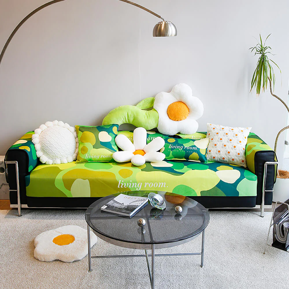 Super Soft Floral Anti-scratch Furniture Protector Couch Cover - Image 9