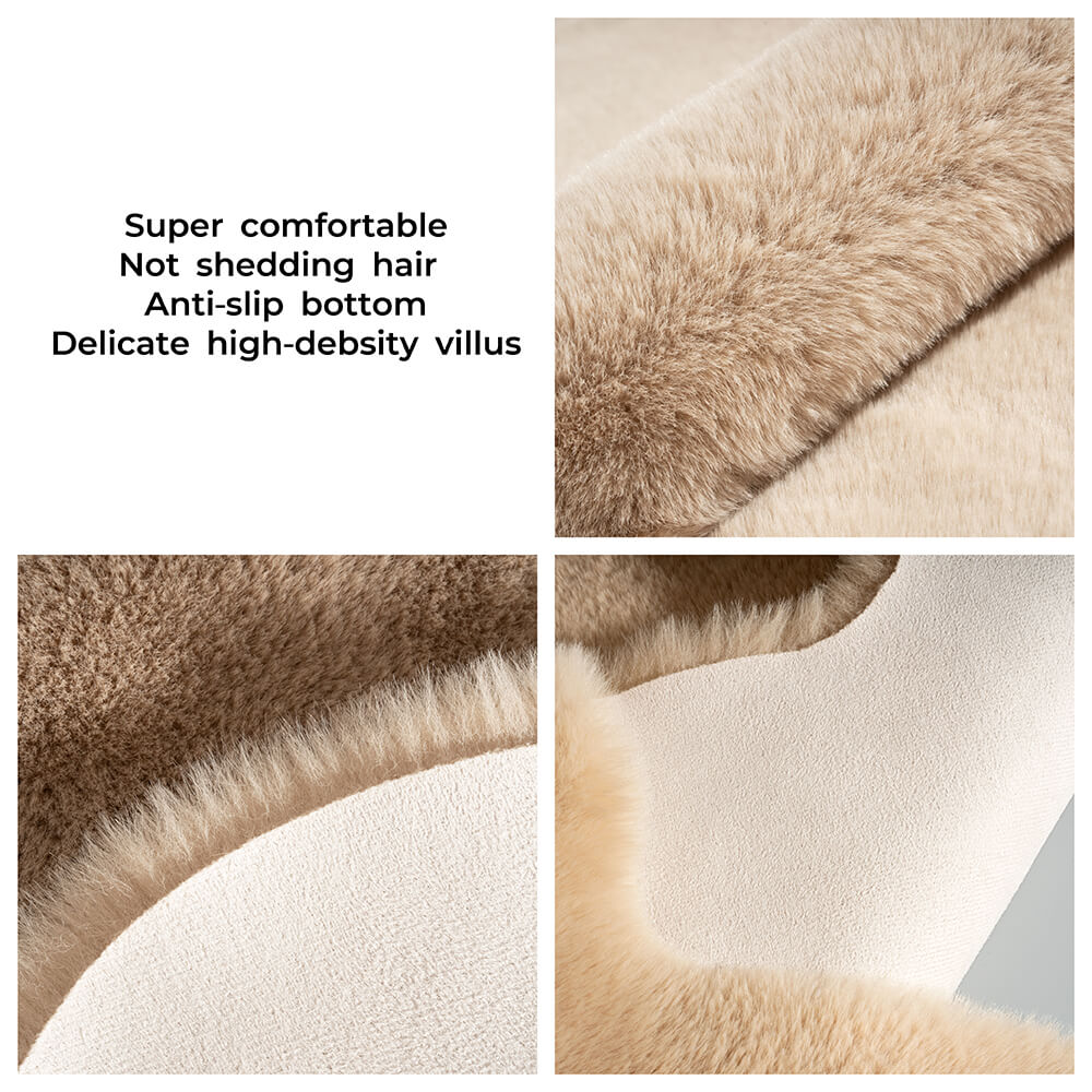 Teddy Bear Shaped Fluffy Large Pet Mat - Image 4