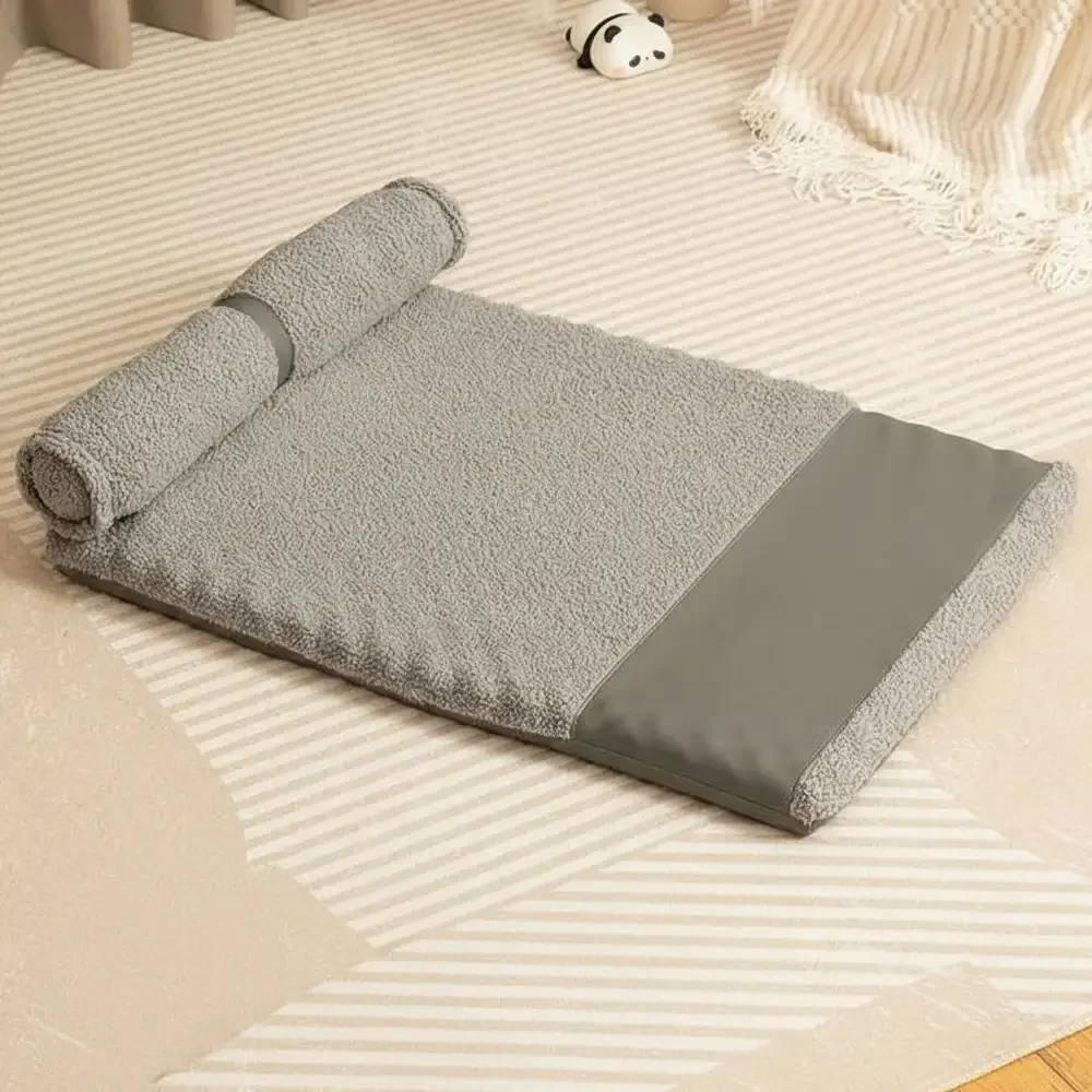 Teddy Fluffy Deep Sleep Large Space Pillow Dog Bed - Honey Amber - Image 11