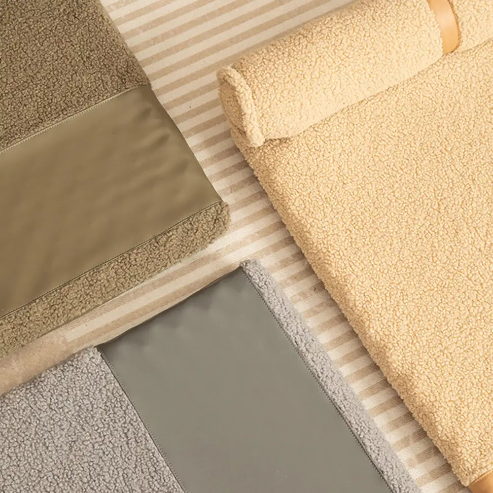 Teddy Fluffy Deep Sleep Large Space Pillow Dog Bed - Honey Amber - Image 9