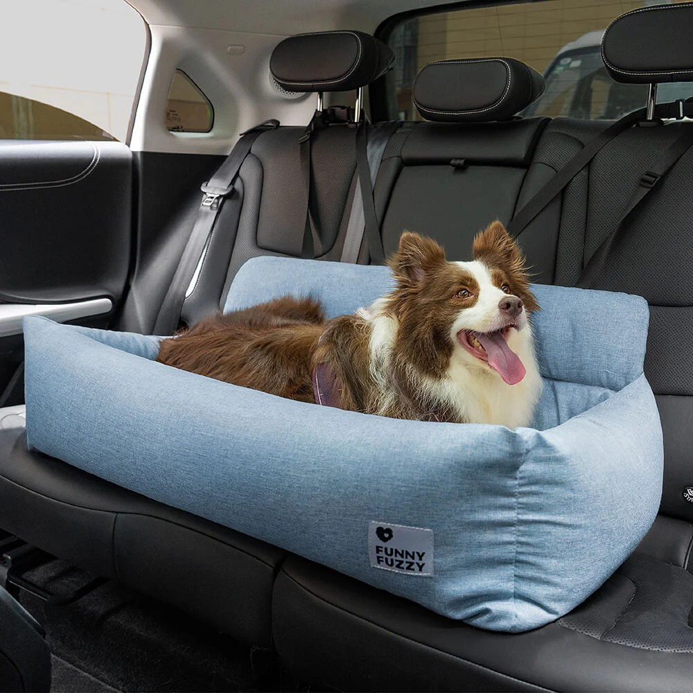 Travel Bolster Full Durable Washable Dog Car Back Seat Bed - Image 17
