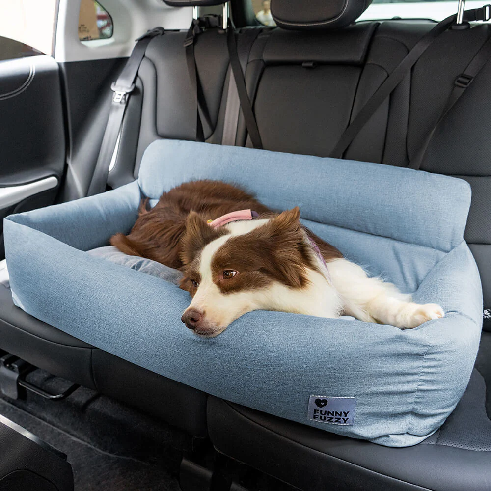 Travel Bolster Full Durable Washable Dog Car Back Seat Bed - Image 18