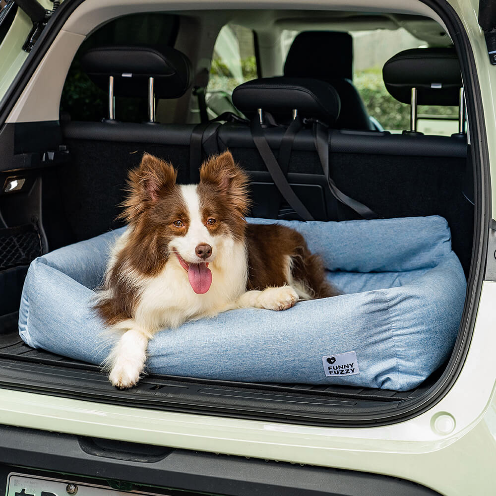 Travel Bolster Full Durable Washable Dog Car Back Seat Bed - Image 19