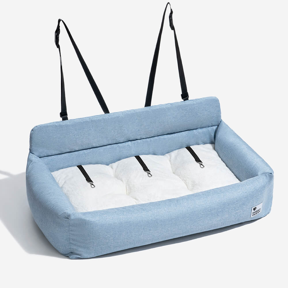 Travel Bolster Full Durable Washable Dog Car Back Seat Bed - Image 20