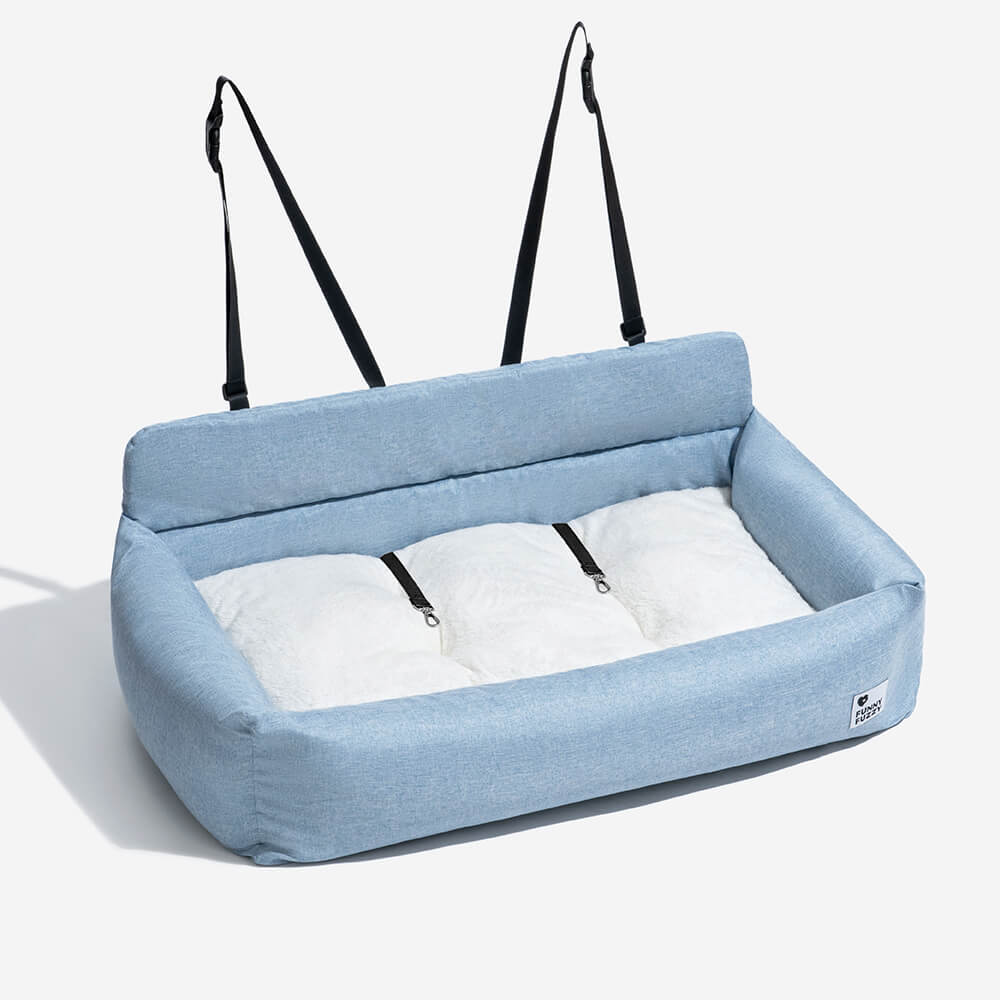 Travel Bolster Full Durable Washable Dog Car Back Seat Bed - Image 21