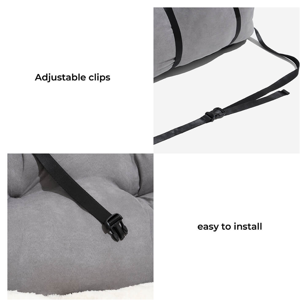 Travel Bolster Safety Medium Large Dog Car Back Seat Bed - Image 10